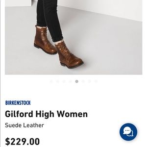 Birkenstock 38 Gilford combat boots